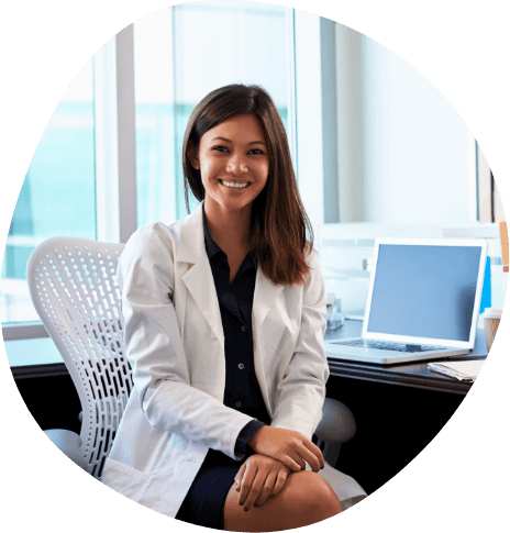 Smiling sleep professional in Dallas