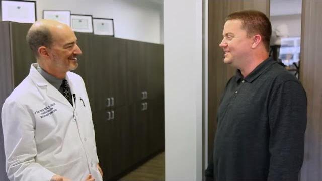 Dallas sleep apnea patient Timothy talking to sleep doctor