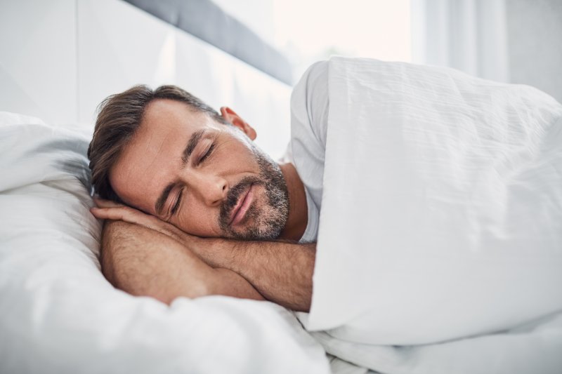 Man sleeping on his side
